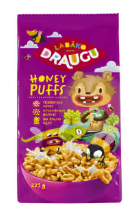 Draugu sausās brokastis Honey puffs 225 g